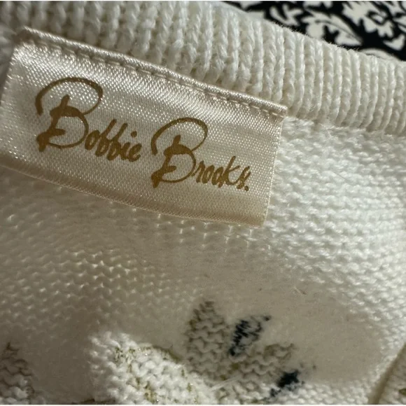 Vintage Ugly Christmas Sweater Vest Beaded Grandma Poinsettia Embroidered - Picture 12 of 15